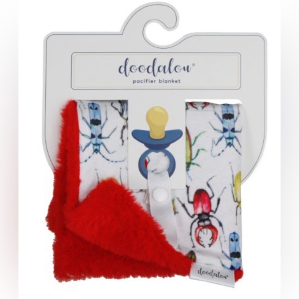 You are Bugging Me – Doodalou Minky and Faux Fur Pacifier Blanket